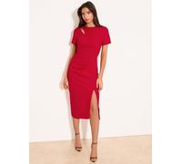 lipsy Robe mi-longue moulante à épaules dénudées Lipsy rouge FR 42 (EU 40)