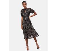 Lipsy Robe noir / argent, Taille 40