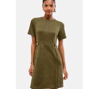 Lipsy Lipsy Mini robe droite militaire en daim à boutons Vert olive EU 44 (UK 16)