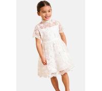 Lipsy Robe or / blanc, Taille 166