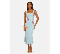 Lipsy Robe 'Premium' bleu clair / abricot / bourgogne, Taille 44