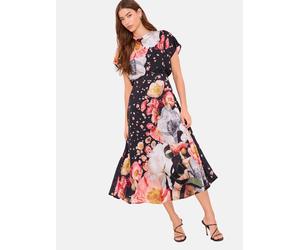 Lipsy Robe safran / gris foncé / melon / noir, Taille 46