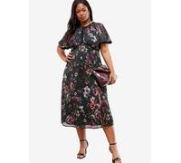 Lipsy Robe vert foncé / mélange de couleurs, Taille 44