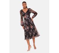 Lipsy Robe violet clair / orange / noir, Taille 46