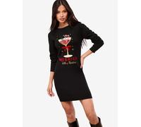 Lipsy Robes en maille beige clair / vert / rouge / noir, Taille L