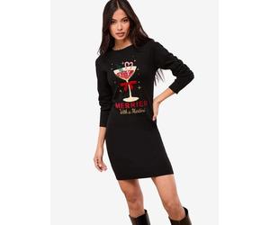 Lipsy Robes en maille beige clair / vert / rouge / noir, Taille XXL