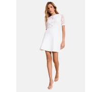 Lipsy Robes en maille blanc, Taille L