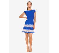 Lipsy Robes en maille bleu / blanc cassé, Taille L