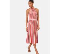 Lipsy Robes en maille crème / or / homard / magenta, Taille L