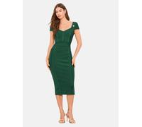 Lipsy Robes en maille vert foncé, Taille M