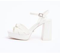 Lipsy Sandales de mariage à talon moyen Lipsy naud et plateforme