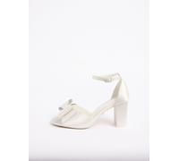 Lipsy Sandales Lipsy en satin de mariée à talons mi-blocs ornée d'un naud