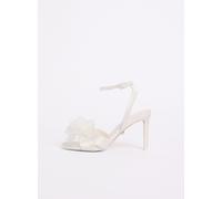 lipsy Sandales Mariage à talons aiguilles Lipsy Satin 3D à fleurs pâle EU 41 (UK 8)