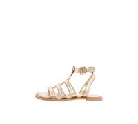 Lipsy Lipsy Gold Scallop Detail Faux Leather Flat Gladiator Summer Sandals