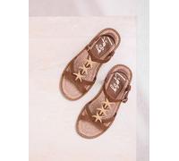 Lipsy Lipsy Tan Starfish Charm Standard Fit T Bar Flat Sandals