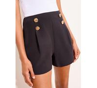 Lipsy Short marin Lipsy habillé à boutons Noir FR 36 (EU 34)