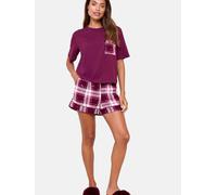 Lipsy Shorty lie de vin / blanc, Taille L
