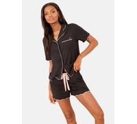 Lipsy Shorty 'Scallop' rose / noir, Taille L