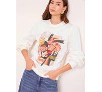 Lipsy Sweat-shirt nude / jaune / rouge / blanc, Taille S