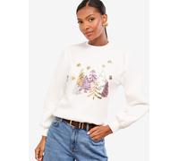 Lipsy Sweat-shirt olive / aubergine / blanc, Taille XL