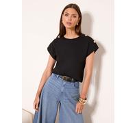 Lipsy T-shirt noir, Taille L