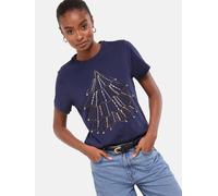 Lipsy T-shirt marine / or / anthracite / argent, Taille XL