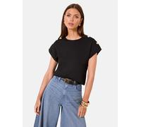Lipsy T-shirt Lipsy militaire à boutons et col rond