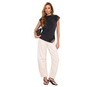 Lipsy Lipsy Black Asymmetric Slinky Lace Top
