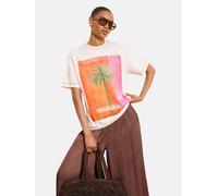Lipsy T-shirt oversize sable / vert / orange / rose, Taille L