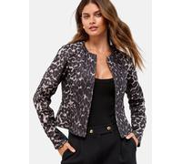 Lipsy Veste mi-saison gris / noir / blanc, Taille XXL