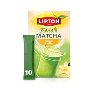 Lipton Boisson instantanée Matcha Vanille sans sucres ajoutés - 10 x 11,3 g