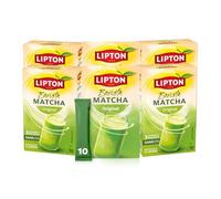 Lipton Barista Matcha Original, Boisson à l’avoine, Sticks prêts à l’emploi (Lot de 6 x 10 sticks), pour une expérience coffee shop à la maison, version chaude ou froide, Sans sucres ajoutés*