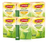 Lipton Barista Matcha Original & Saveur Vanille, Boisson à l’avoine, Assortiment Sticks (30 Original + 30 Vanille) chaud ou froid
