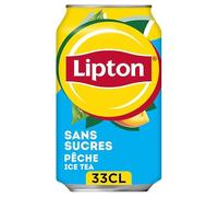 LIPTON Canette d'Ice Tea Light pêche de 33 cl
