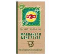 Lipton Thé Vert Marrakech Mint – Menthe Fraîche – 10 capsules compatibles Nespresso