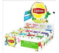 Lipton coffret Thés et Infusions, Sélection Lipton Feel Good, 12 parfums différents de thés noirs, thés verts et infusions, 1 boite, 180 sachets