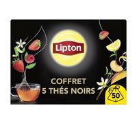 Lipton – Coffret Thés Noirs Sensations – 50 sachets Pyramid®