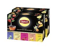 Lipton Coffret Découverte Thés Noirs, Assortiment de Thé Noirs, 2x50 sachets, 100 Sachets Pyramid