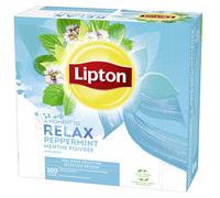 Lipton, Séléction Détente, Coffret Infusion, Goût menthe poivrée, Fraîcheur, Certifié Rainforest Alliance, 100 Sachets d'Origine Végétale