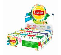 Lipton coffret Thés et Infusions, Sélection Lipton Feel Good, 12 parfums différents de thés noirs, thés verts et infusions, 1 boite, 180 sachets
