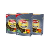 Lipton Earl Grey Orange Pékoé en Vrac 100 g -Thé Noir à la Bergamote, Feuilles Entières Premium, 100% Naturel - 3x100g