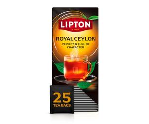 Lipton Feel Good Selection Thé Noir Ceylan, 25 Sachets | Saveur intense et équilibrée, origine Ceylan, arômes riches, idéal quotidien, qualité premium