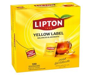 Lipton Feel Good Selection Thé Noir Yellow Label 100 Sachets