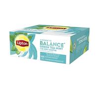 Lipton Feel Good Selection Thé Vert Menthe, Délicat & Frais, Label Rainforest Alliance, 100 Sachets