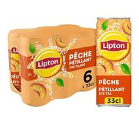 Lipton Ice Tea Pêche Pétillant Canettes 24x33CL