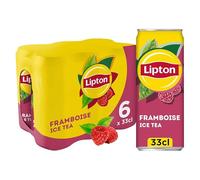 Lipton Ice Tea Thé Glacé Saveur Framboise 6x33cl