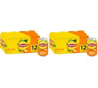 LIPTON Ice Tea Thé Glacé Saveur Pêche - Lot de 24x15cl