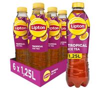 Lipton Ice Tea Thé Glacé Saveur Tropical 1,25L - Lot de 6