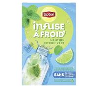 LIPTON - Infuse À Froid Menthe Citron Vert X15 35G - Lot De 4 - Vendu Par Lot