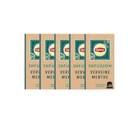 Lipton Infusion Verveine Menthe 50 Capsules Compatibles Nespresso, Anti-stress, Parfum Savoureux de Menthe, Label Rainforest Alliance (Lot de 5x10 capsules)
